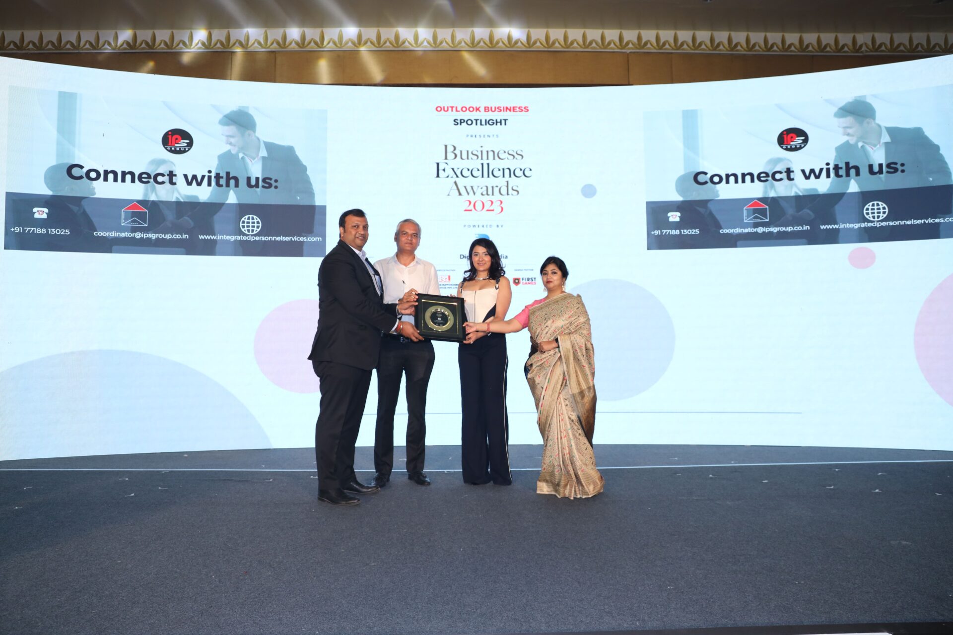 IPS Team at Outlook Business Spotlight Awards 2023